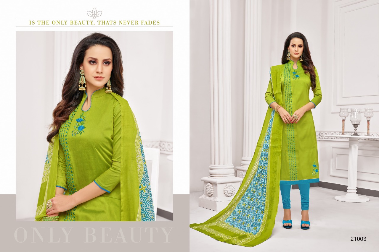 Lerissa By Kapil Tex 21001 To 21012 Series Beautiful Pakistani Suits Colorful Stylish Fancy Casual Wear & Ethnic Wear Soft Cotton Embroidery Dresses At Wholesale Price