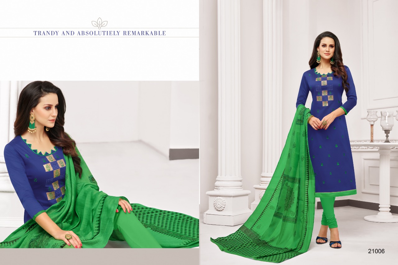 Lerissa By Kapil Tex 21001 To 21012 Series Beautiful Pakistani Suits Colorful Stylish Fancy Casual Wear & Ethnic Wear Soft Cotton Embroidery Dresses At Wholesale Price