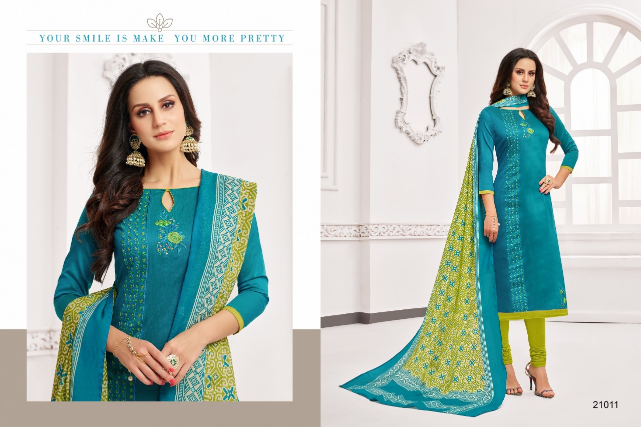 Lerissa By Kapil Tex 21001 To 21012 Series Beautiful Pakistani Suits Colorful Stylish Fancy Casual Wear & Ethnic Wear Soft Cotton Embroidery Dresses At Wholesale Price