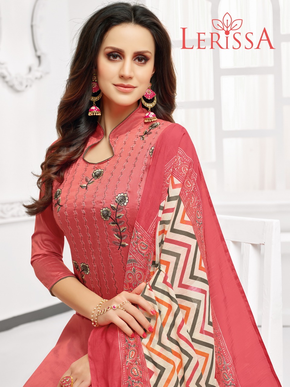 Lerissa By Kapil Tex 21001 To 21012 Series Beautiful Pakistani Suits Colorful Stylish Fancy Casual Wear & Ethnic Wear Soft Cotton Embroidery Dresses At Wholesale Price