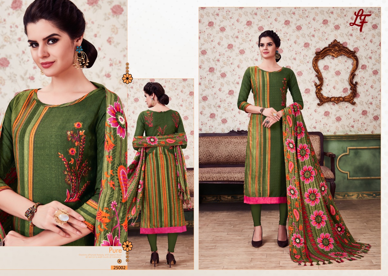 Lf-winter Collection Vol-25 By Lavli Fashion 25001 To 25008 Series Designer Suits Stylish Beautiful Colourful Printed & Embroidered Party Wear & Occasional Wear Pure Pashmina Dresses At Wholesale Price
