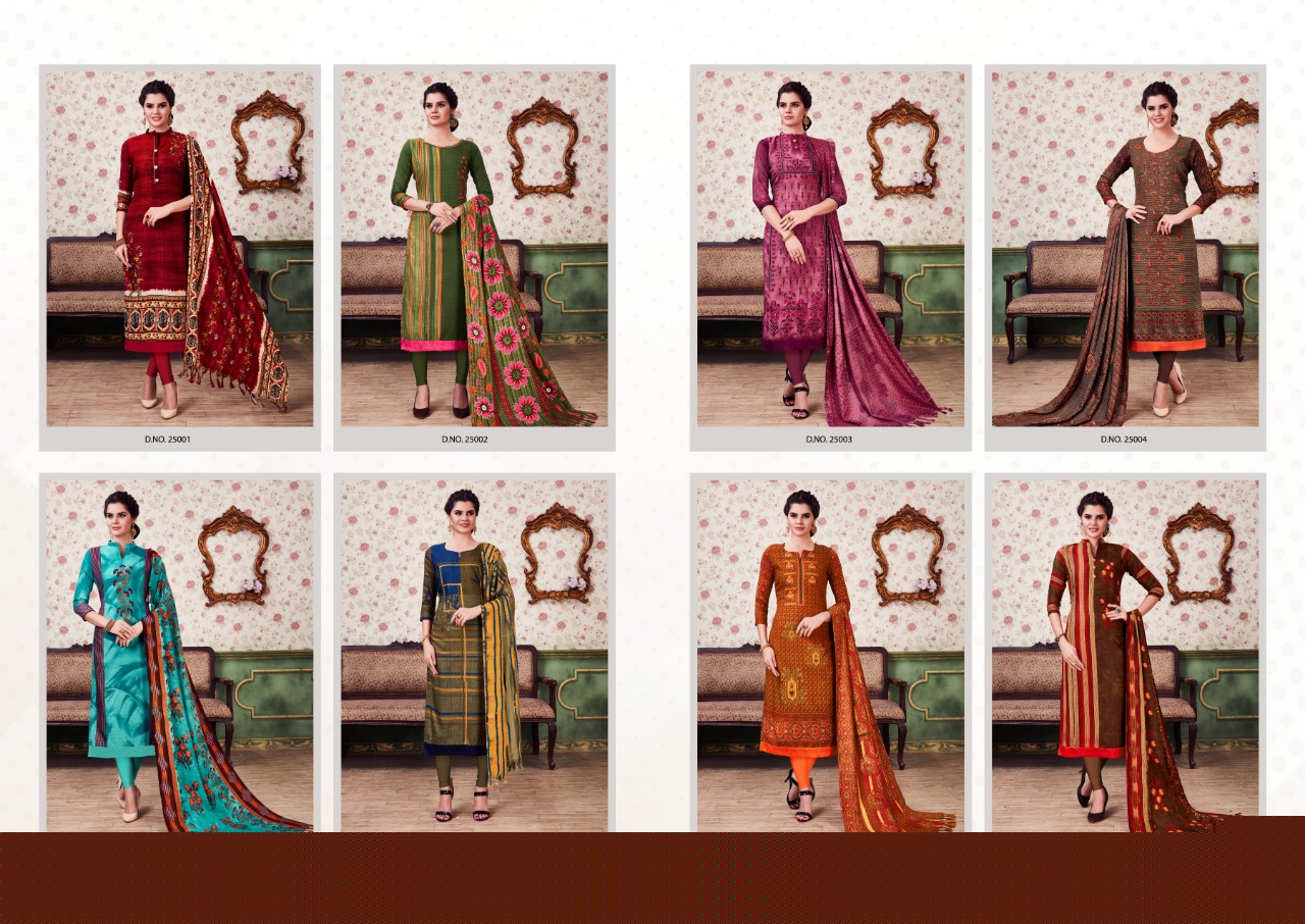 Lf-winter Collection Vol-25 By Lavli Fashion 25001 To 25008 Series Designer Suits Stylish Beautiful Colourful Printed & Embroidered Party Wear & Occasional Wear Pure Pashmina Dresses At Wholesale Price