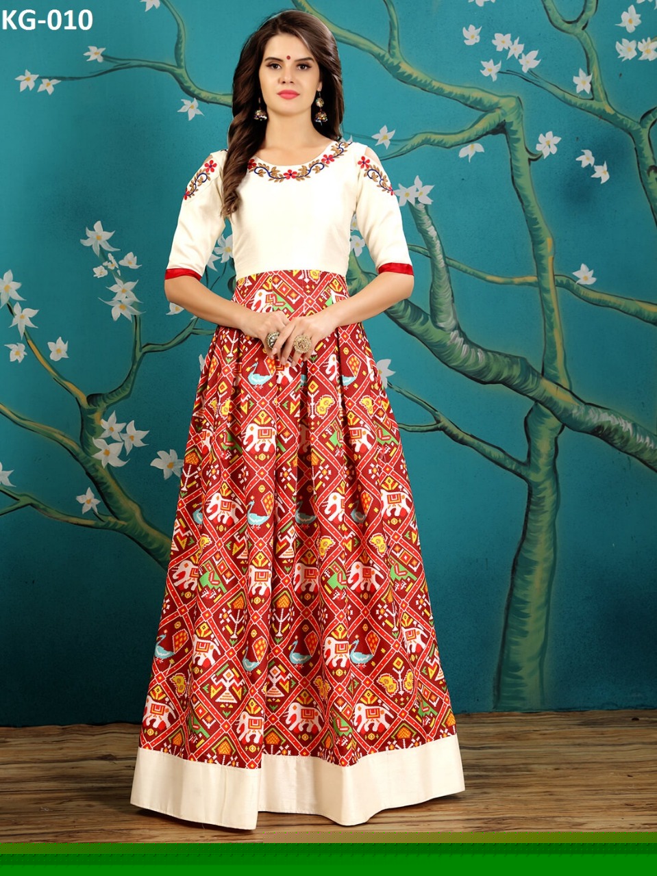 Libaaz Vol-1 By Kaamiri 010 To 015 Series Beautiful Designer Colorful Stylish Fancy Party Wera & Ethnic Wear Tafeta Silk & Twrill Silk Kurtis At Wholesale Price