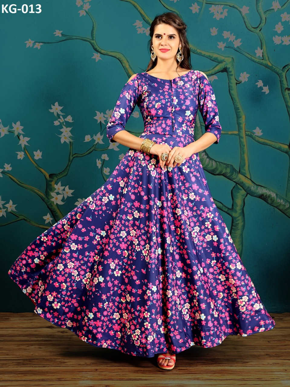 Libaaz Vol-1 By Kaamiri 010 To 015 Series Beautiful Designer Colorful Stylish Fancy Party Wera & Ethnic Wear Tafeta Silk & Twrill Silk Kurtis At Wholesale Price