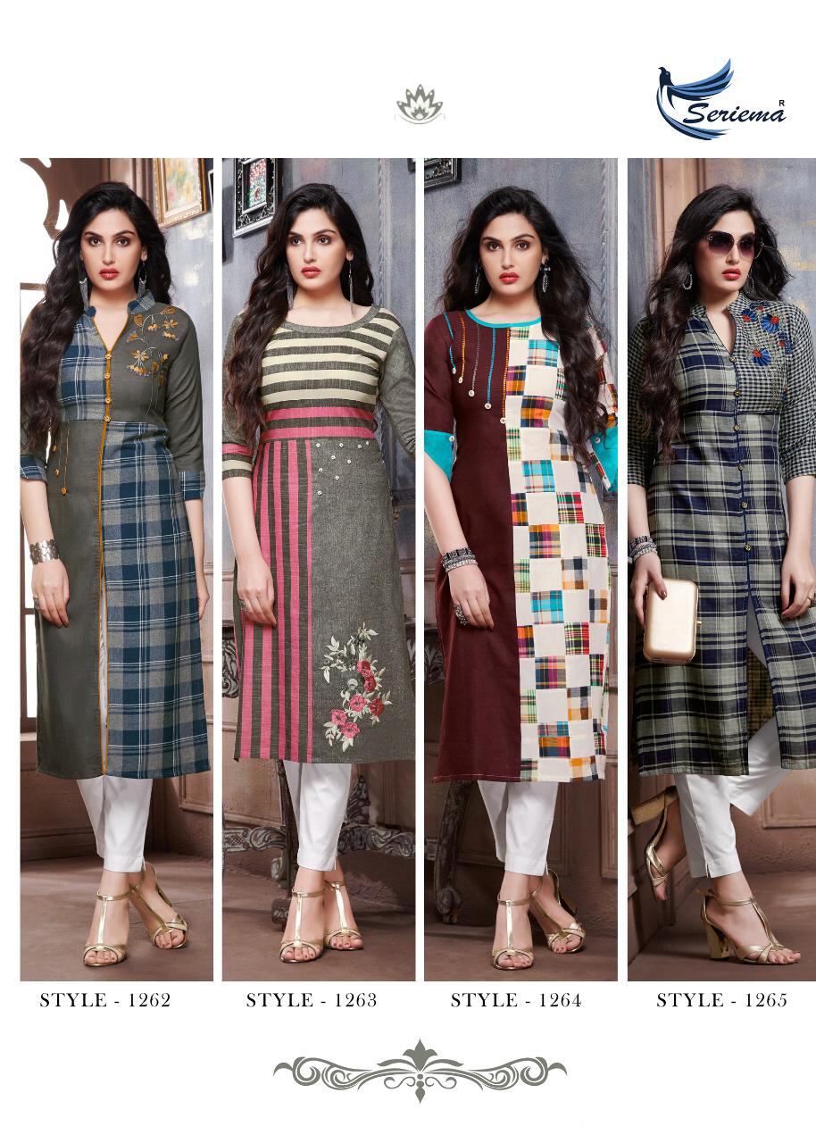 Likem By Sparrow 1258 To 1265 Series Beautiful Stylish Colorful Fancy Party Wear & Ethnic Wear & Ready To Wear Cotton Embroidery Kurtis At Wholesale Price