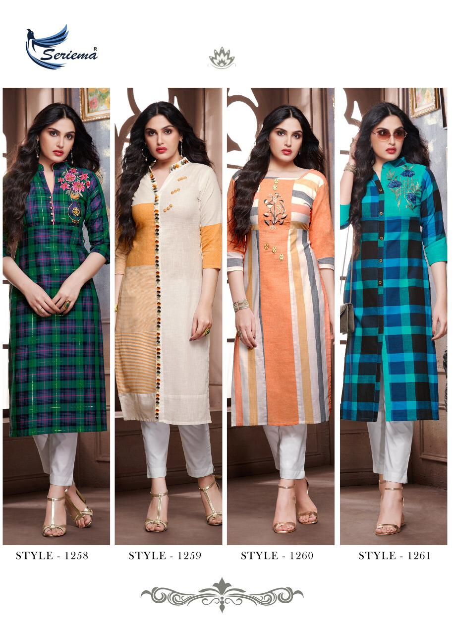 Likem By Sparrow 1258 To 1265 Series Beautiful Stylish Colorful Fancy Party Wear & Ethnic Wear & Ready To Wear Cotton Embroidery Kurtis At Wholesale Price
