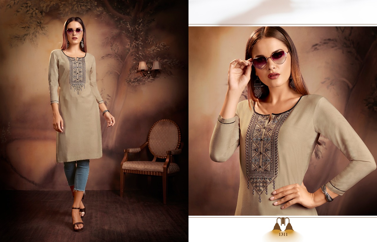 Lily Vol-15 By Kajree Fashion 1310 To 1321 Series Beautiful Stylish Fancy Colorful Casual Wear & Ethnic Wear & Ready To Wear Rayon Embroidered Kurtis At Wholesale Price