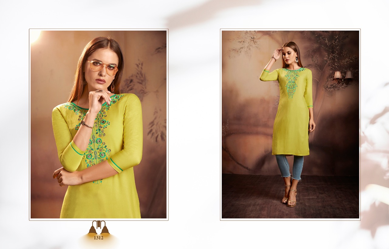 Lily Vol-15 By Kajree Fashion 1310 To 1321 Series Beautiful Stylish Fancy Colorful Casual Wear & Ethnic Wear & Ready To Wear Rayon Embroidered Kurtis At Wholesale Price