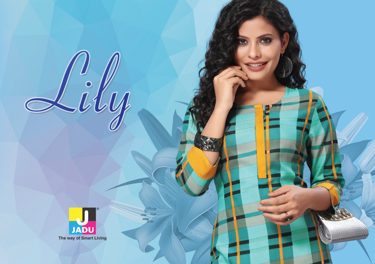 Lily By Jadu 2101 To 2108 Series Beautiful Colorful Stylish Fancy Casual Wear & Ethnic Wear & Ready To Wear Heavy Rayon Kurtis At Wholesale Price