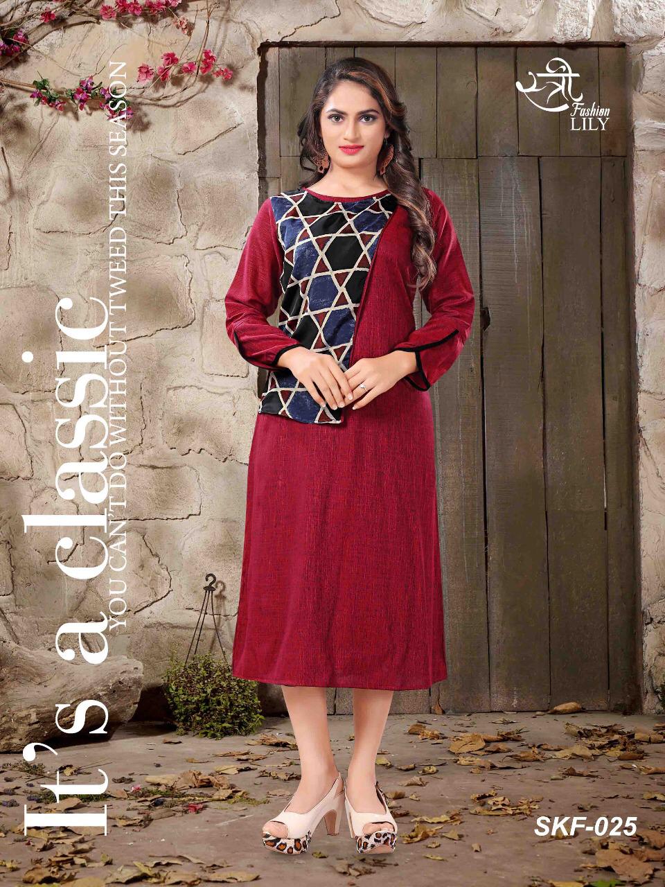 Lily By Stree Fashion Designer Beautiful Stylish Colorful Fancy Ready To Wear & Casual Wear & Ethnic Wear Linen/rayon Printed Kurtis At Wholesale Price