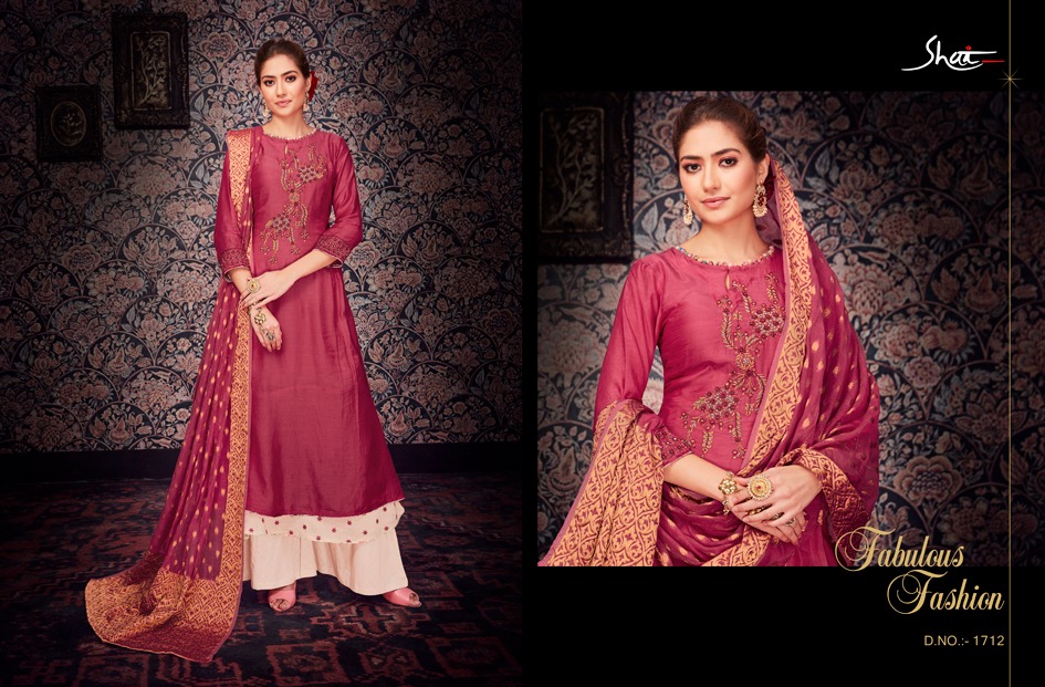Livia By Shai 1711 To 1718 Series Designer Collection Suits Beautiful Stylish Fancy Colorful Party Wear & Occasional Wear Pure Bemberg Silk Dresses At Wholesale Price