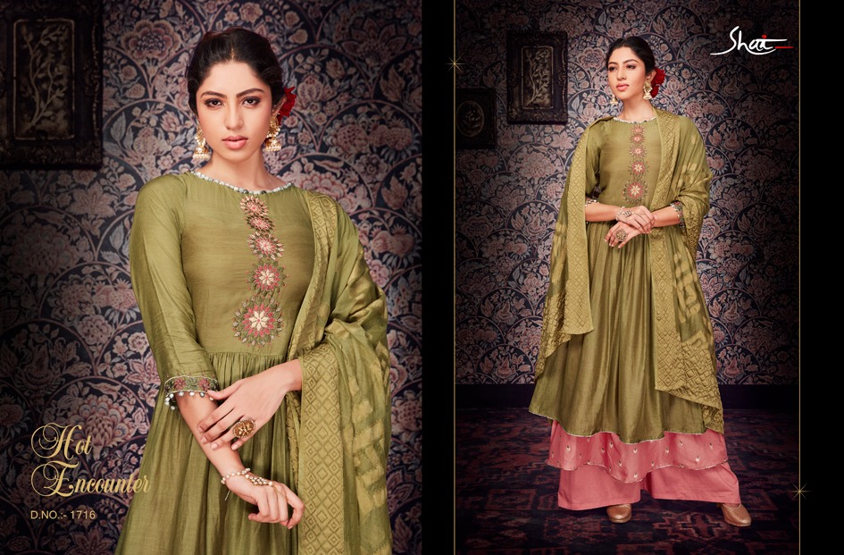Livia By Shai 1711 To 1718 Series Designer Collection Suits Beautiful Stylish Fancy Colorful Party Wear & Occasional Wear Pure Bemberg Silk Dresses At Wholesale Price