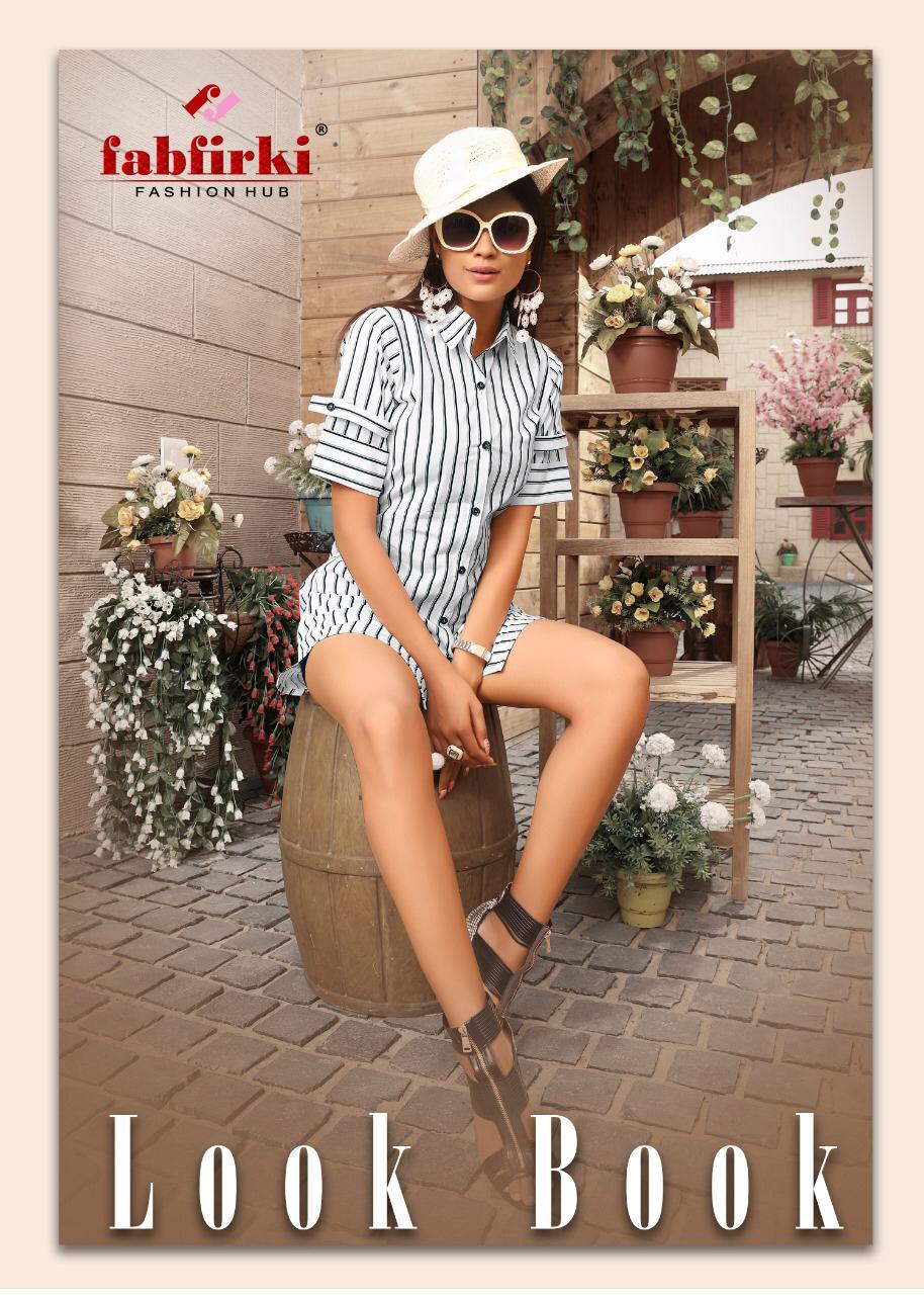 Look Look By Fabfirki 1001 To 1004  Series Beautiful Stylish Colorful Fancy Party Wear & Ethnic Wear & Ready To Wear Imported Cotton Fabric Kurtis At Wholesale Price