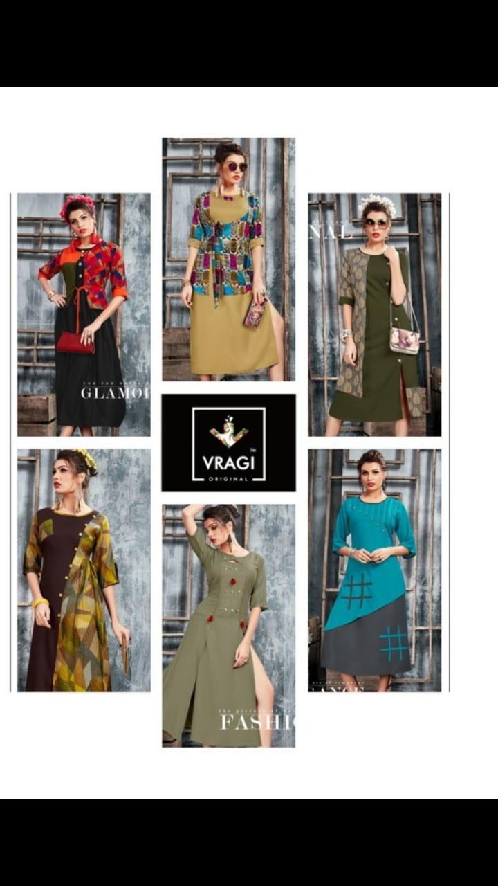 Love By Vragi 353 To 365 Series Stylish Fancy Beautiful Colorful Casual Wear & Ethnic Wear Rayon Print Kurtis At Wholesale Price