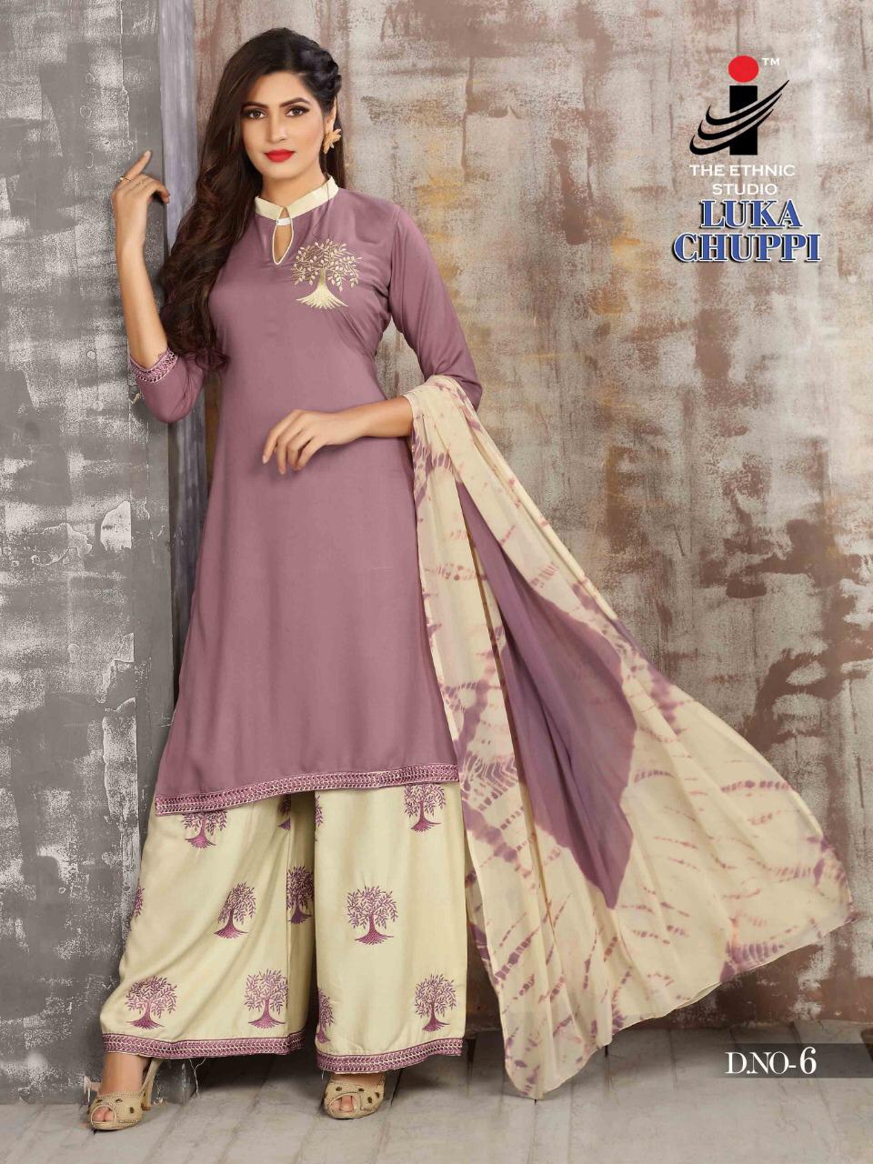 Luka Chuppi By The Ethnic Studion 1 To 8 Series Designer Collection Suits Beautiful Stylish Fancy Colorful Party Wear & Occasional Wear Heavy Rayon Printed Dresses At Wholesale Price
