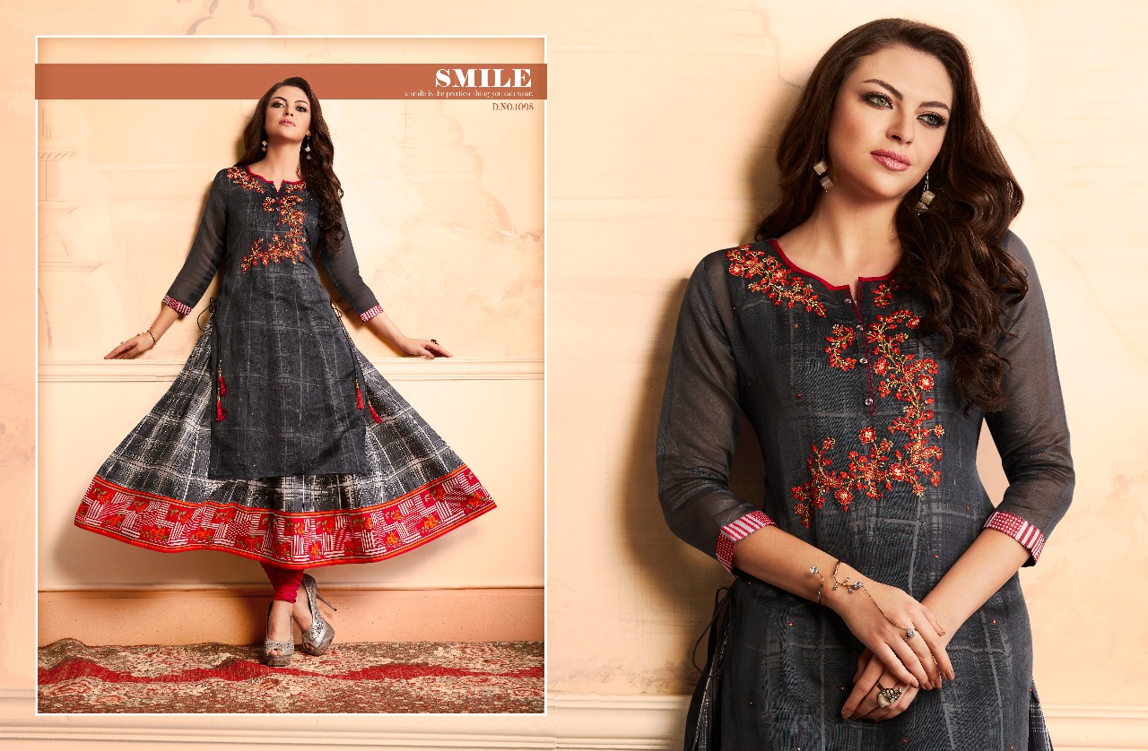 Luxurious By Taapsee Pannu By Kajree Fashion 1091 To 1100 Series Designer Beautiful Stylish Fancy Colorful Party Wear & Ethnic Wear Pure Modal Banaras With Cotton Printed Inner Kurtis At Wholesale Price