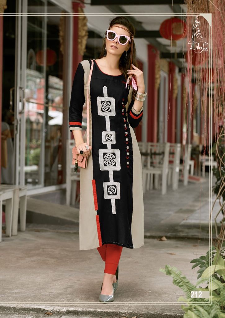 Maahi Vol-2 By Diksha Creation 201 To 214 Series Beautiful Stylish Fancy Colorful Casual Wear & Ethnic Wear & Ready To Wear Rayon Embroidered Kurtis At Wholesale Price