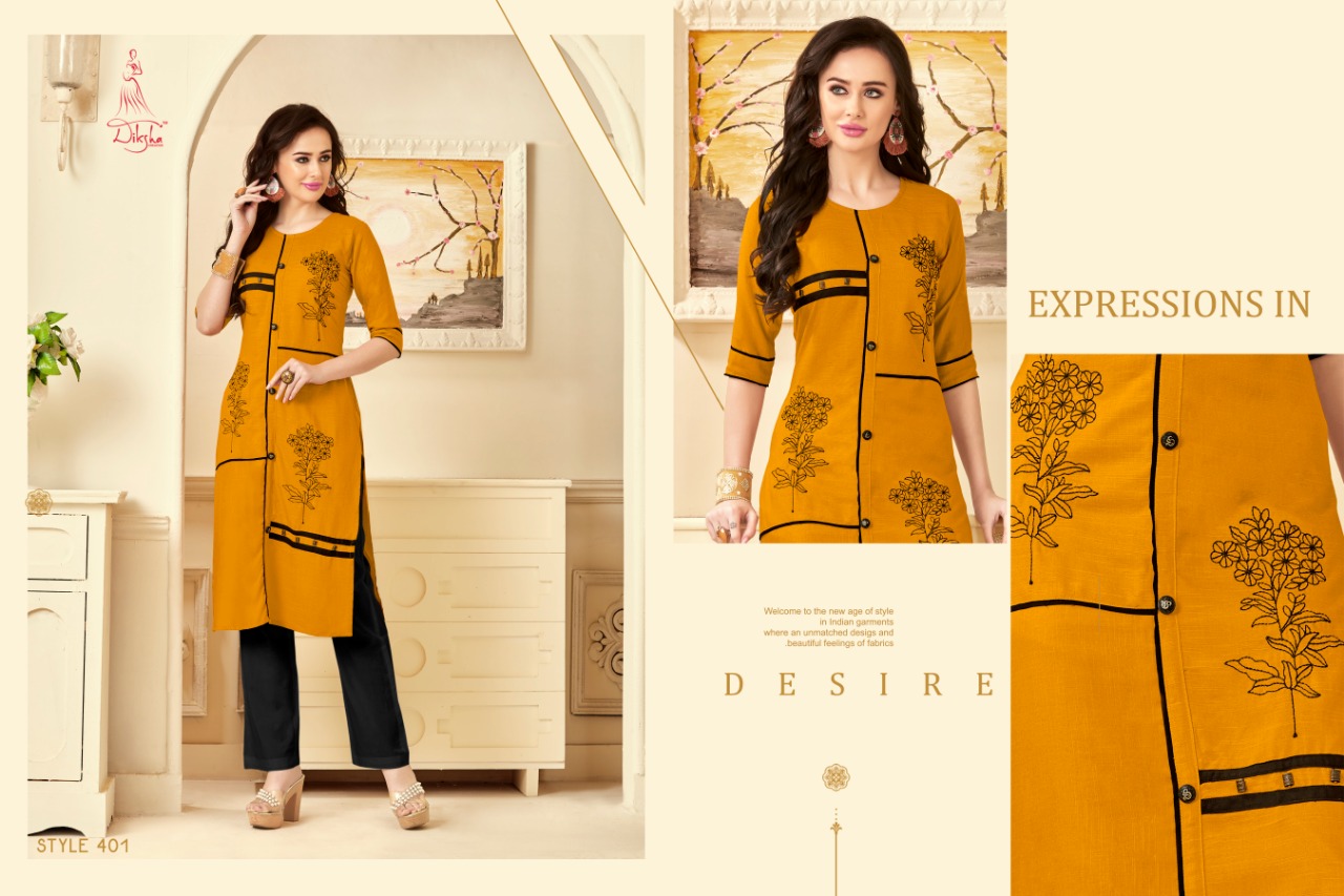 Maahi Vol-4 By Diksha Creation 401 To 406 Series Beautiful Colorful Stylish Fancy Casual Wear & Ethnic Wear & Ready To Wear Cross Silk Rayon Kurtis At Wholesale Price