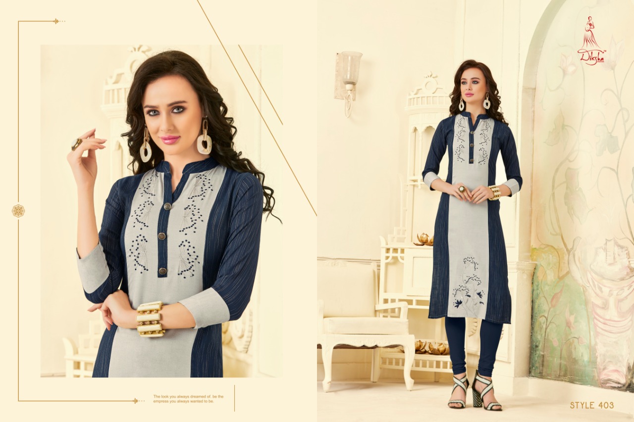 Maahi Vol-4 By Diksha Creation 401 To 406 Series Beautiful Colorful Stylish Fancy Casual Wear & Ethnic Wear & Ready To Wear Cross Silk Rayon Kurtis At Wholesale Price