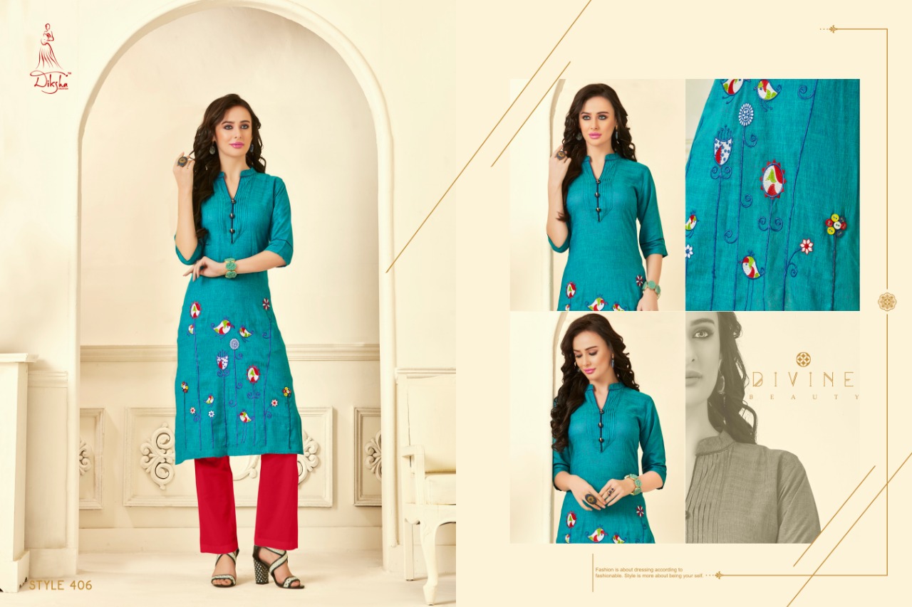 Maahi Vol-4 By Diksha Creation 401 To 406 Series Beautiful Colorful Stylish Fancy Casual Wear & Ethnic Wear & Ready To Wear Cross Silk Rayon Kurtis At Wholesale Price