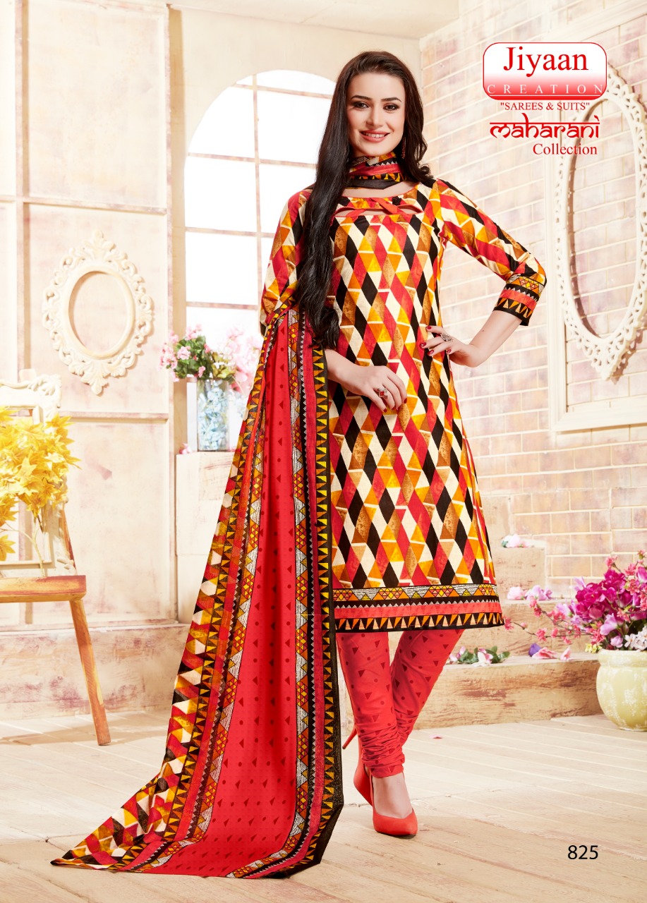 Maharani Collection Vol-3 By Jiyaan Creation 825 To 836 Series Stylish Fancy Beautiful Colorful Casual Wear & Ethnic Wear Pure Cotton Printed Dresses At Wholesale Price