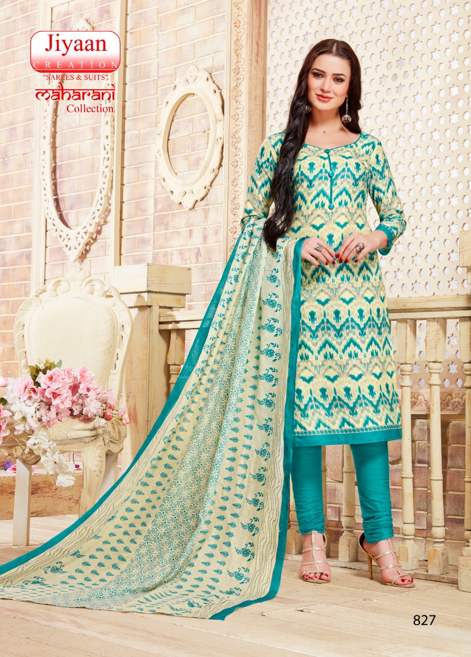 Maharani Collection Vol-3 By Jiyaan Creation 825 To 836 Series Stylish Fancy Beautiful Colorful Casual Wear & Ethnic Wear Pure Cotton Printed Dresses At Wholesale Price