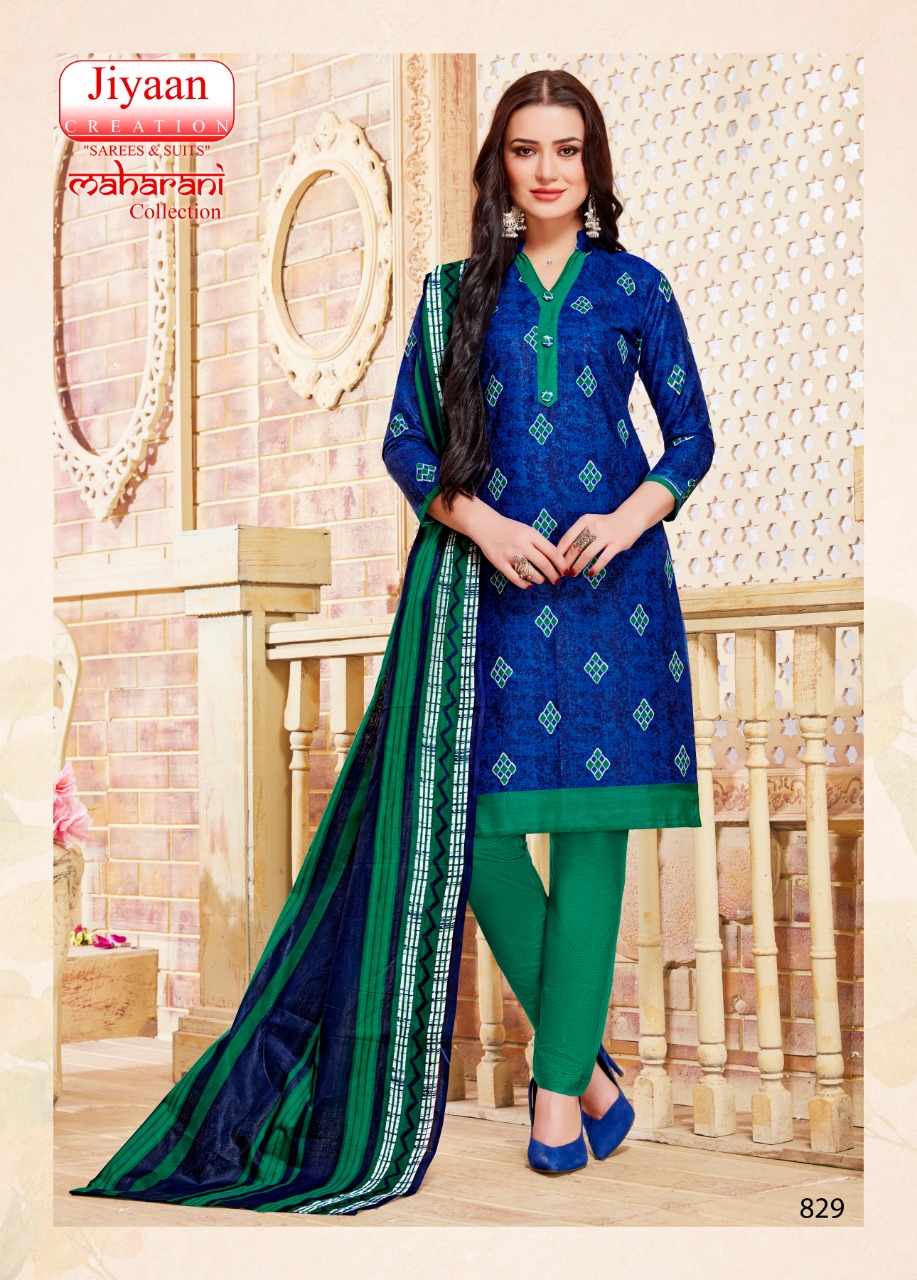 Maharani Collection Vol-3 By Jiyaan Creation 825 To 836 Series Stylish Fancy Beautiful Colorful Casual Wear & Ethnic Wear Pure Cotton Printed Dresses At Wholesale Price