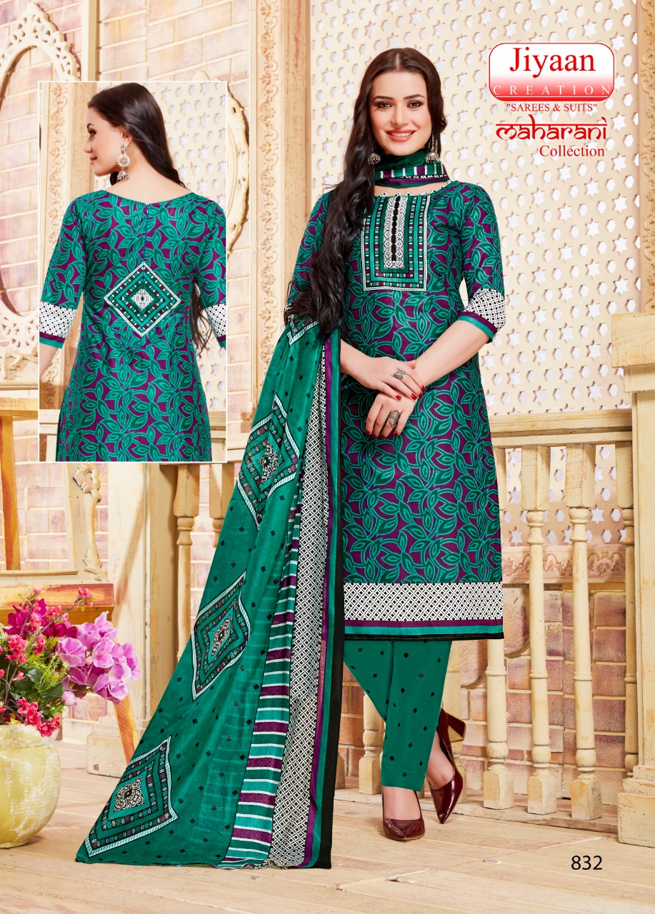 Maharani Collection Vol-3 By Jiyaan Creation 825 To 836 Series Stylish Fancy Beautiful Colorful Casual Wear & Ethnic Wear Pure Cotton Printed Dresses At Wholesale Price