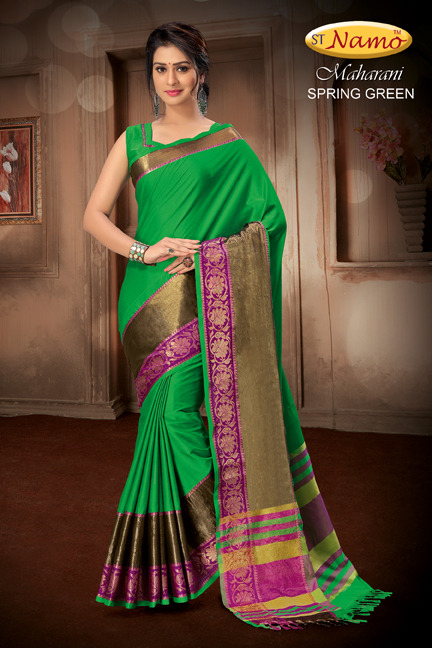 Maharani By St Namo Designer Traditional Wear Collection Beautiful Stylish Fancy Colorful Party Wear & Occasional Wear Weaving Silk Sarees At Wholesale Price