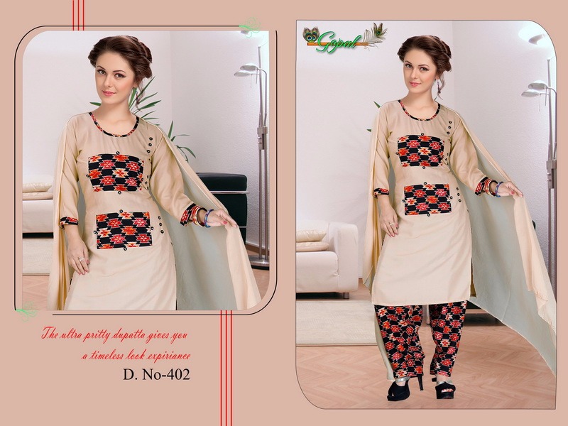 Maheera Vol-4 By Gopal 401 To 410 Series Beautiful Stylish Colorful Fancy Party Wear & Ethnic Wear & Ready To Wear Rayon Printed Kurtis With Bottom & Dupatta At Wholesale Price