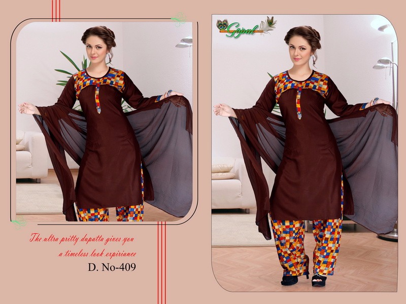 Maheera Vol-4 By Gopal 401 To 410 Series Beautiful Stylish Colorful Fancy Party Wear & Ethnic Wear & Ready To Wear Rayon Printed Kurtis With Bottom & Dupatta At Wholesale Price