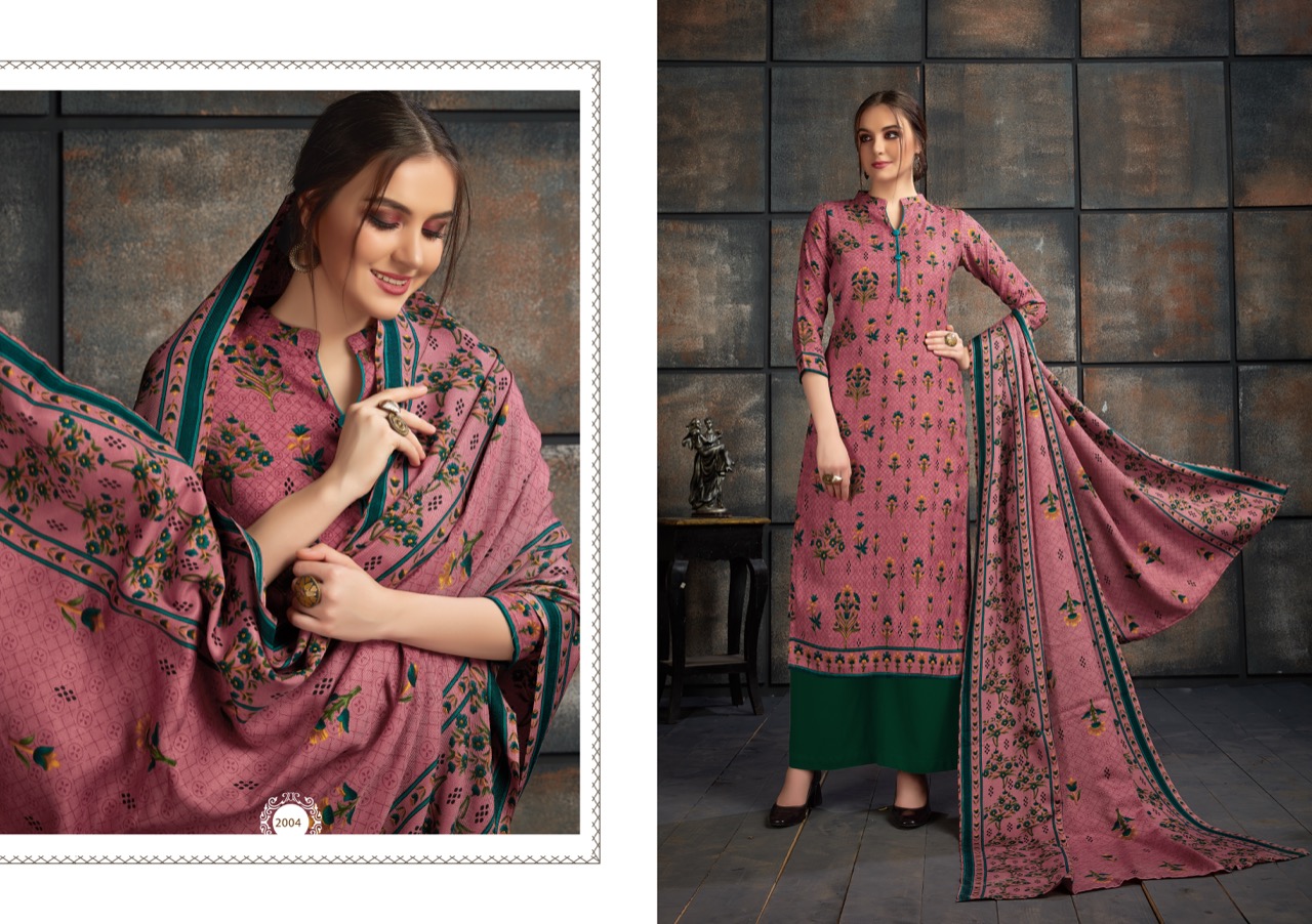 Maheera By Shri Vijay 1001 To 1010 Series Beautiful Pashmina Suits Stylish Fancy Colorful Winter Wear & Ethnic Wear Pure Pashmina Dobby Embroidered Dresses At Wholesale Price