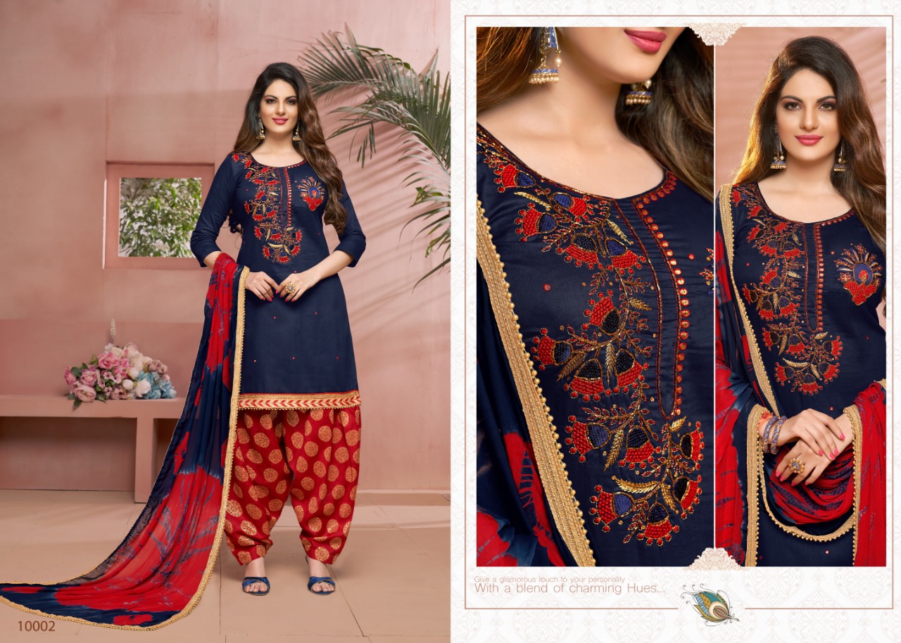 Mahek Vol-10 By Utsav Suits 10001 To 10006 Series Beautiful Suits Stylish Colorful Fancy Casual Wear & Ethnic Wear Glaze Cotton Embroidery Work Dresses At Wholesale Price
