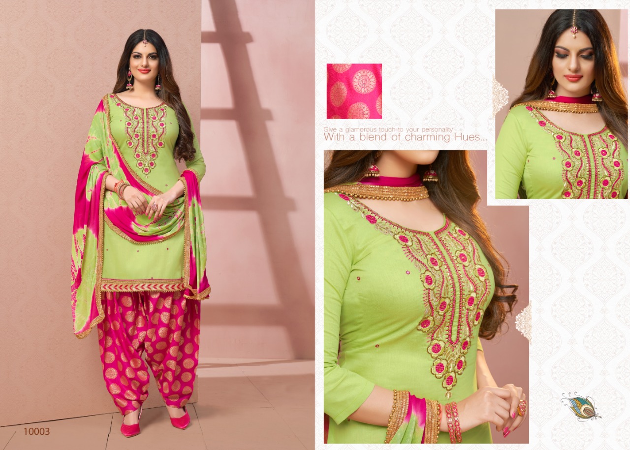 Mahek Vol-10 By Utsav Suits 10001 To 10006 Series Beautiful Suits Stylish Colorful Fancy Casual Wear & Ethnic Wear Glaze Cotton Embroidery Work Dresses At Wholesale Price