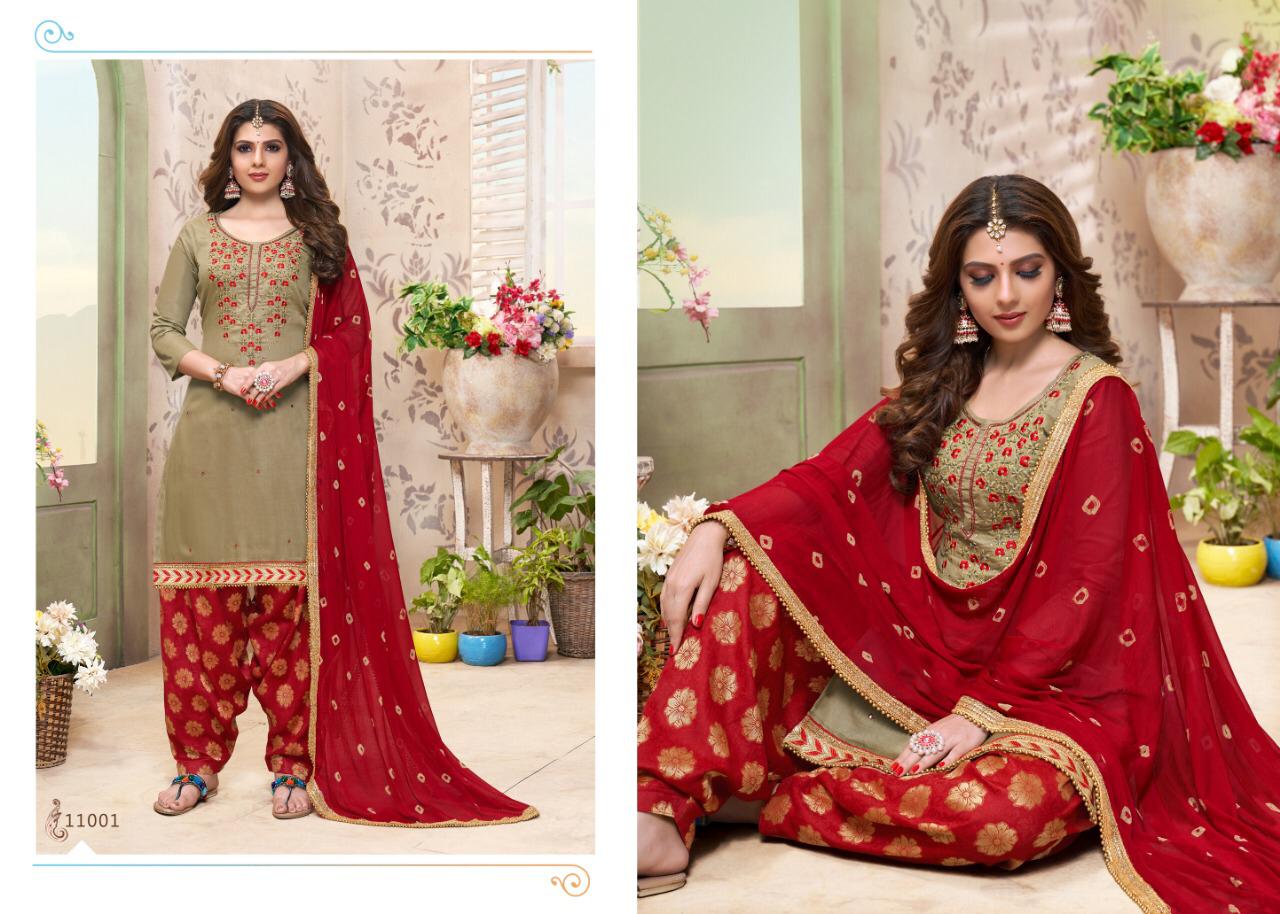 Mahek Vol-11 By Utsav Suits 11001 To 11006 Series Beautiful Suits Stylish Colorful Fancy Casual Wear & Ethnic Wear Glaze Cotton Embroidery Work Dresses At Wholesale Price