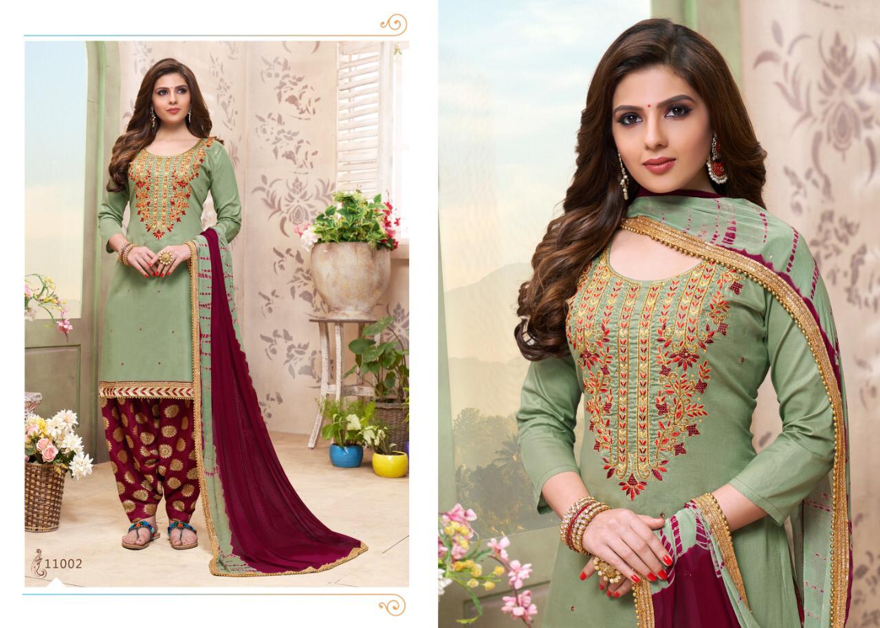 Mahek Vol-11 By Utsav Suits 11001 To 11006 Series Beautiful Suits Stylish Colorful Fancy Casual Wear & Ethnic Wear Glaze Cotton Embroidery Work Dresses At Wholesale Price