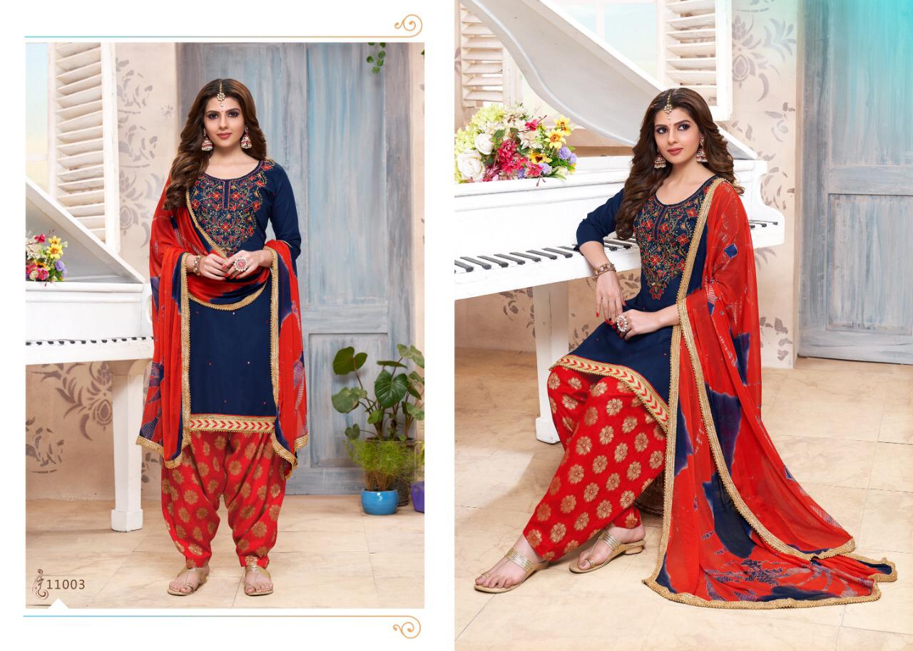 Mahek Vol-11 By Utsav Suits 11001 To 11006 Series Beautiful Suits Stylish Colorful Fancy Casual Wear & Ethnic Wear Glaze Cotton Embroidery Work Dresses At Wholesale Price