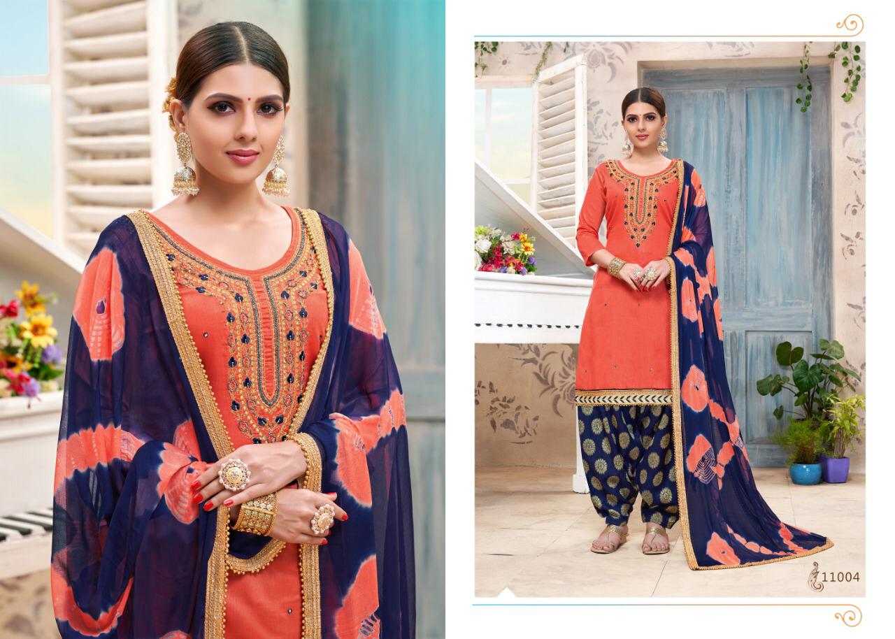 Mahek Vol-11 By Utsav Suits 11001 To 11006 Series Beautiful Suits Stylish Colorful Fancy Casual Wear & Ethnic Wear Glaze Cotton Embroidery Work Dresses At Wholesale Price