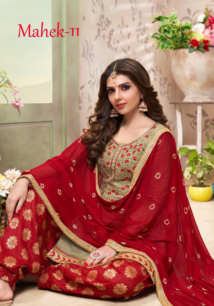 Mahek Vol-11 By Utsav Suits 11001 To 11006 Series Beautiful Suits Stylish Colorful Fancy Casual Wear & Ethnic Wear Glaze Cotton Embroidery Work Dresses At Wholesale Price