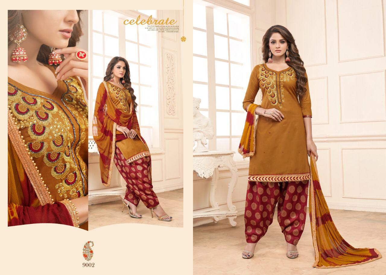 Mahek Vol-9 By Utsav Suits 5001 To 5006 Series Beautiful Patiyala Suits Stylish Fancy Colorful Party Wear & Ethnic Wear Collection Glace Cotton Printed Dresses At Wholesale Price