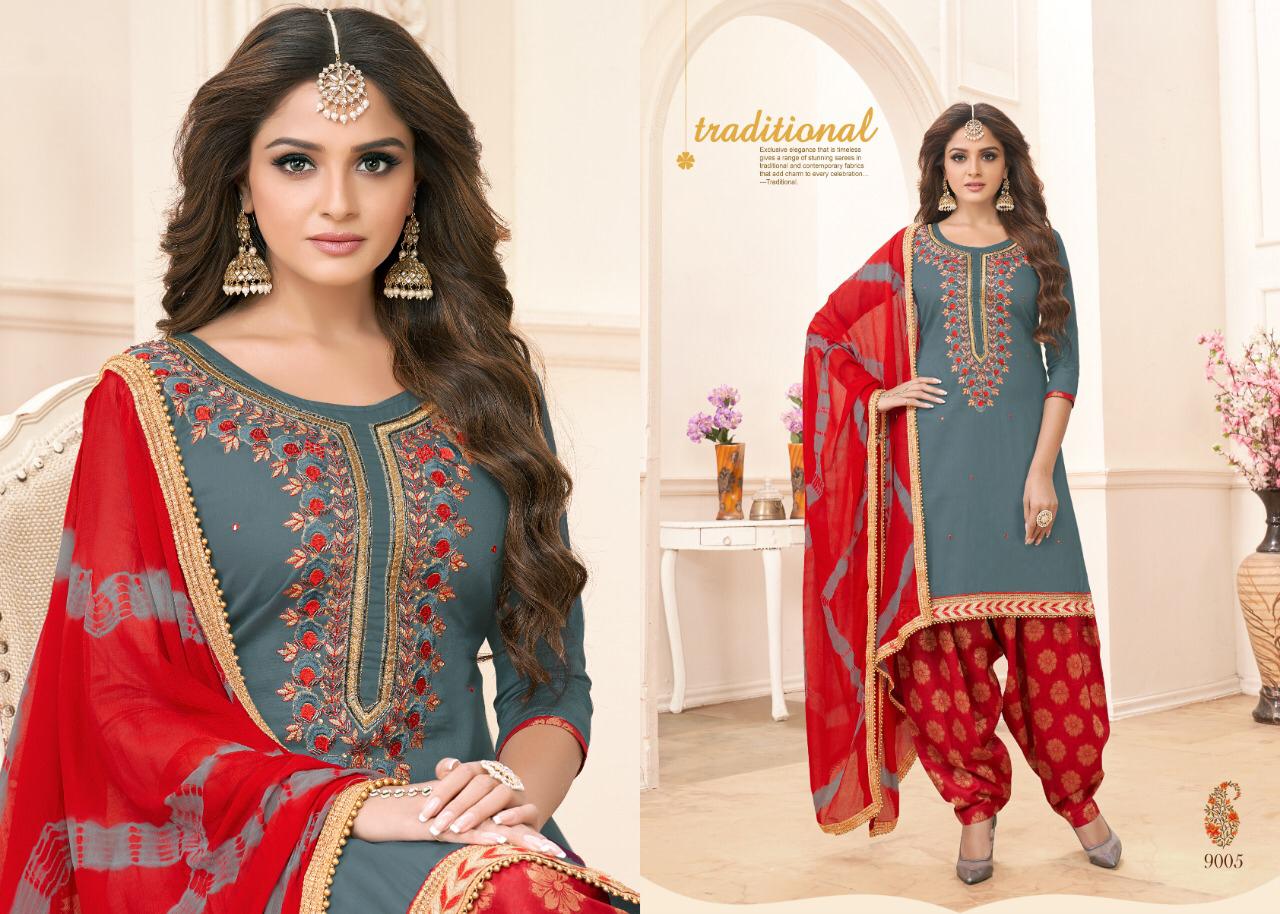 Mahek Vol-9 By Utsav Suits 5001 To 5006 Series Beautiful Patiyala Suits Stylish Fancy Colorful Party Wear & Ethnic Wear Collection Glace Cotton Printed Dresses At Wholesale Price