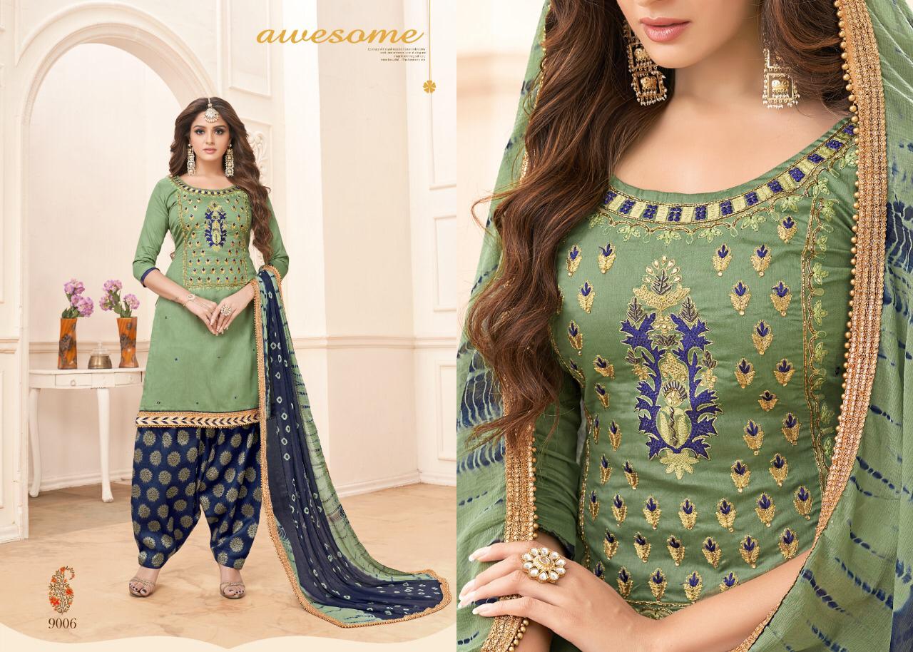 Mahek Vol-9 By Utsav Suits 5001 To 5006 Series Beautiful Patiyala Suits Stylish Fancy Colorful Party Wear & Ethnic Wear Collection Glace Cotton Printed Dresses At Wholesale Price