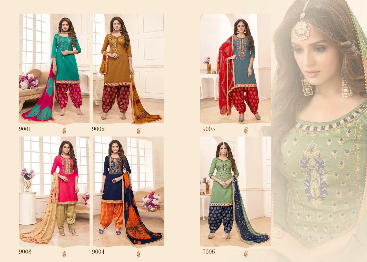 Mahek Vol-9 By Utsav Suits 5001 To 5006 Series Beautiful Patiyala Suits Stylish Fancy Colorful Party Wear & Ethnic Wear Collection Glace Cotton Printed Dresses At Wholesale Price