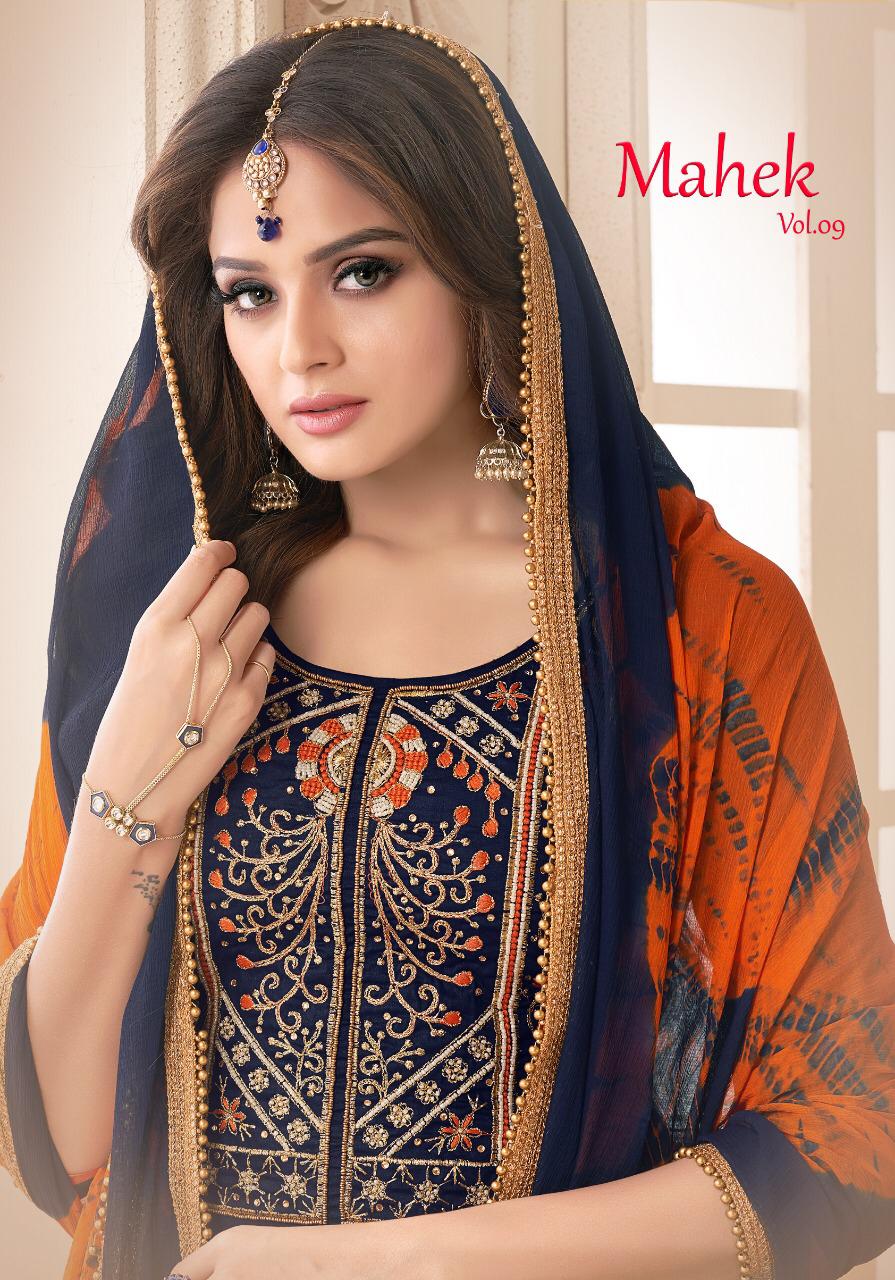 Mahek Vol-9 By Utsav Suits 5001 To 5006 Series Beautiful Patiyala Suits Stylish Fancy Colorful Party Wear & Ethnic Wear Collection Glace Cotton Printed Dresses At Wholesale Price
