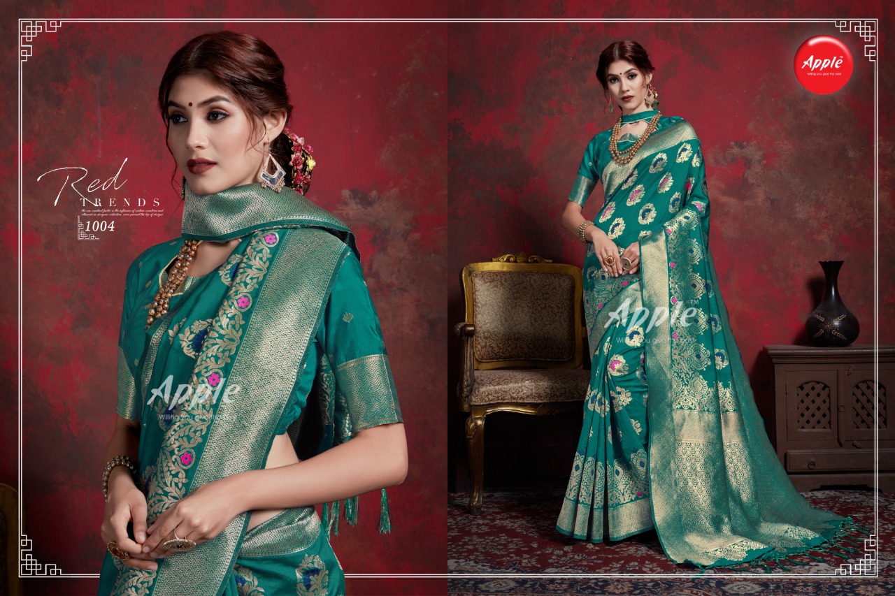 Maher Vol-1 By Apple Saree 1001 To 1010 Indian Traditional Wear Collection Beautiful Stylish Fancy Colorful Party Wear & Occasional Wear Maher Silk Sarees At Wholesale Price