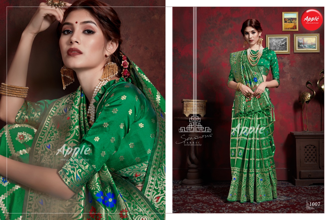 Maher Vol-1 By Apple Saree 1001 To 1010 Indian Traditional Wear Collection Beautiful Stylish Fancy Colorful Party Wear & Occasional Wear Maher Silk Sarees At Wholesale Price