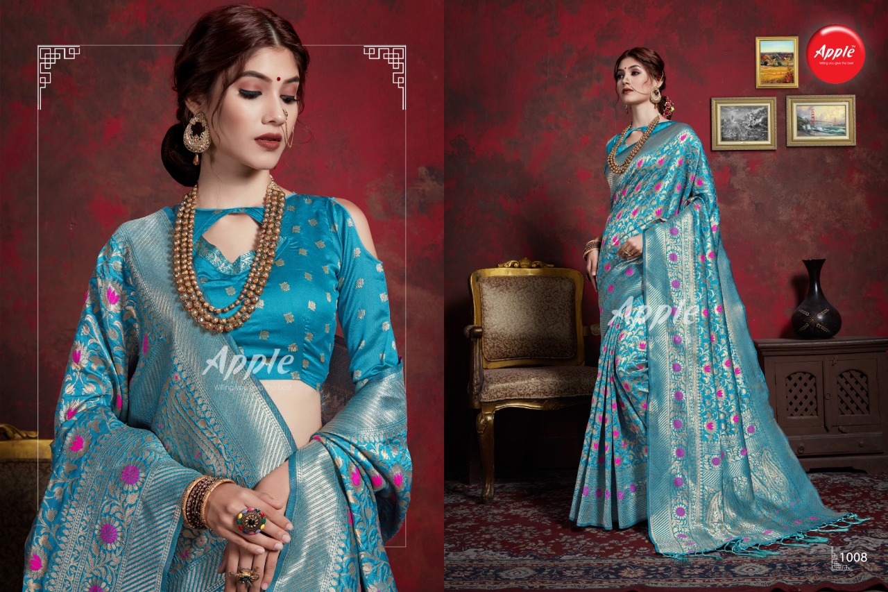 Maher Vol-1 By Apple Saree 1001 To 1010 Indian Traditional Wear Collection Beautiful Stylish Fancy Colorful Party Wear & Occasional Wear Maher Silk Sarees At Wholesale Price