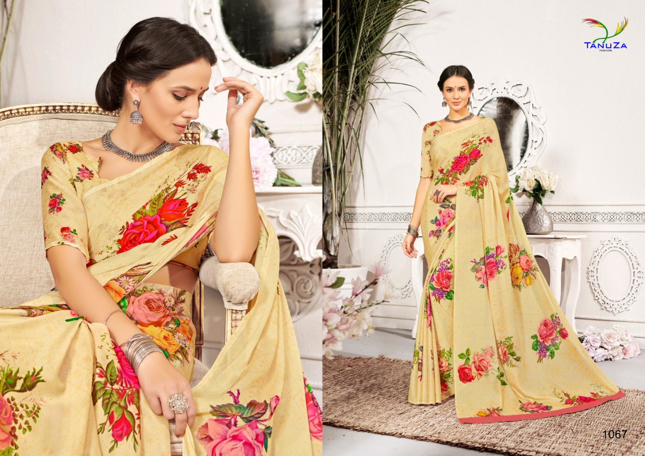 Mahira By Tanuza Fashion 1066 To 1076 Series Indian Traditional Wear Collection Beautiful Stylish Fancy Colorful Party Wear & Occasional Wear Kriva Silk Digital Printed Sarees At Wholesale Price