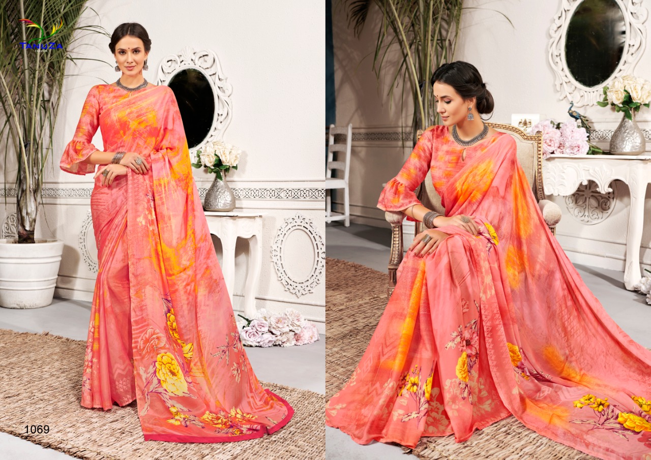 Mahira By Tanuza Fashion 1066 To 1076 Series Indian Traditional Wear Collection Beautiful Stylish Fancy Colorful Party Wear & Occasional Wear Kriva Silk Digital Printed Sarees At Wholesale Price