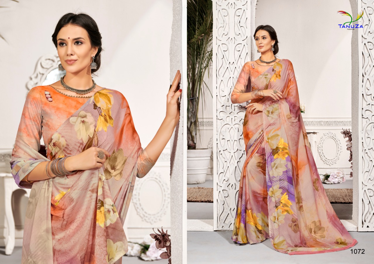 Mahira By Tanuza Fashion 1066 To 1076 Series Indian Traditional Wear Collection Beautiful Stylish Fancy Colorful Party Wear & Occasional Wear Kriva Silk Digital Printed Sarees At Wholesale Price